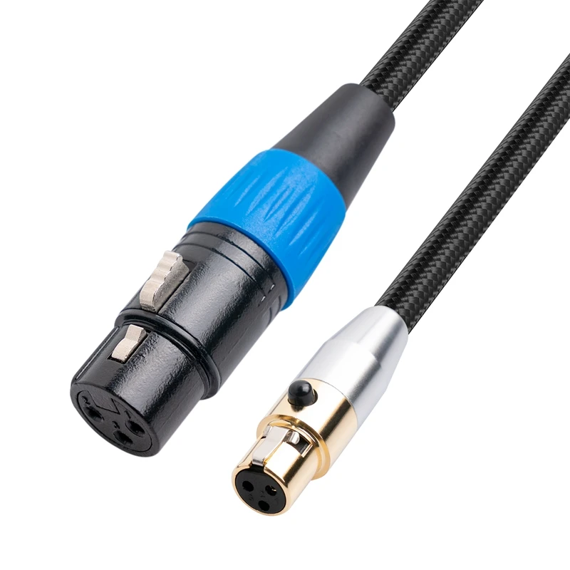 Mini Xlr 3Pin Maschio A Xlr Connettore A 3Pin Cavo Adattatore Per Microfono Per Cavo Audio Per Fotocamera Bmpcc 4K