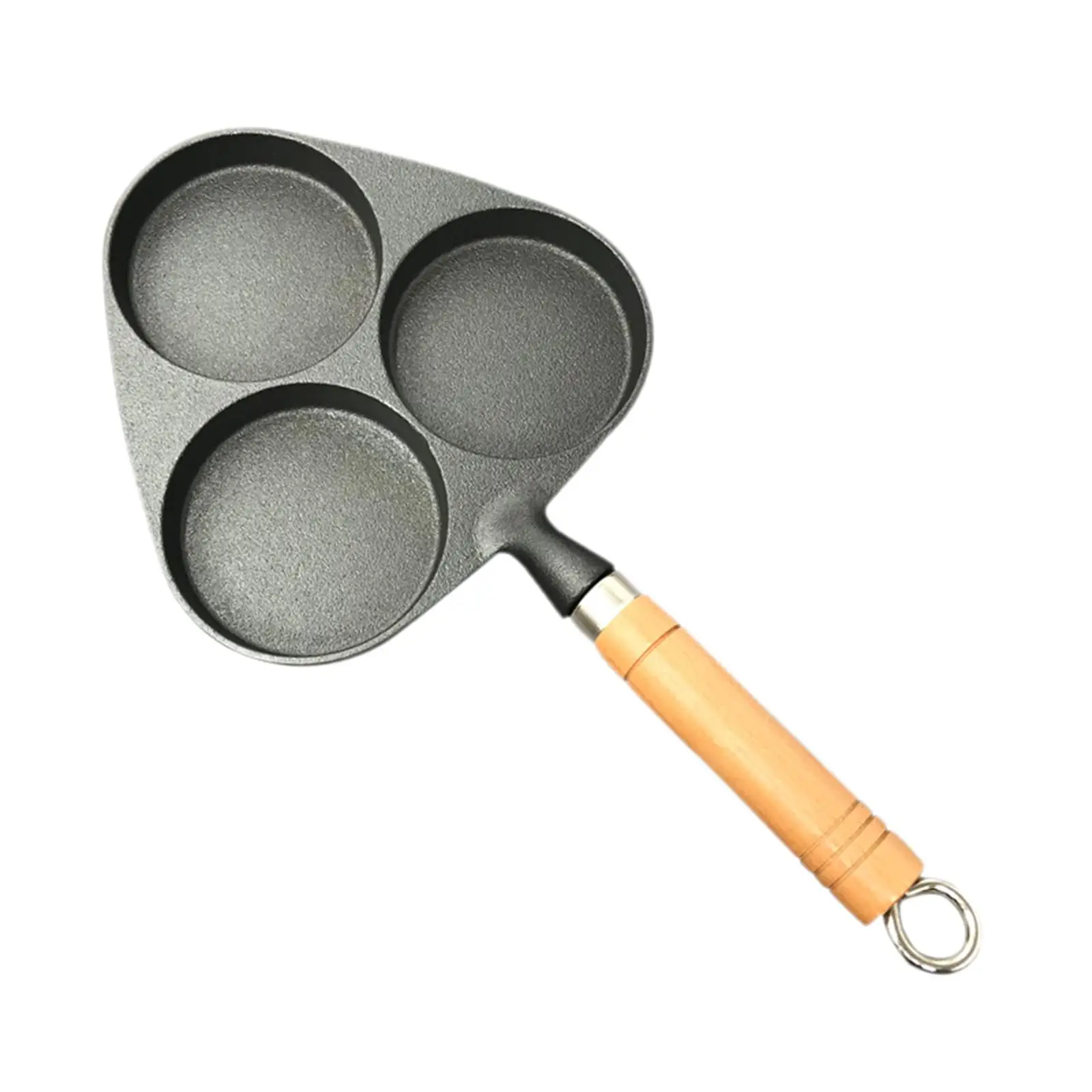 Non-Stick 3 Cup Egg Frying Pan Cast Iron Omelet Pot Steak Fry Cookware