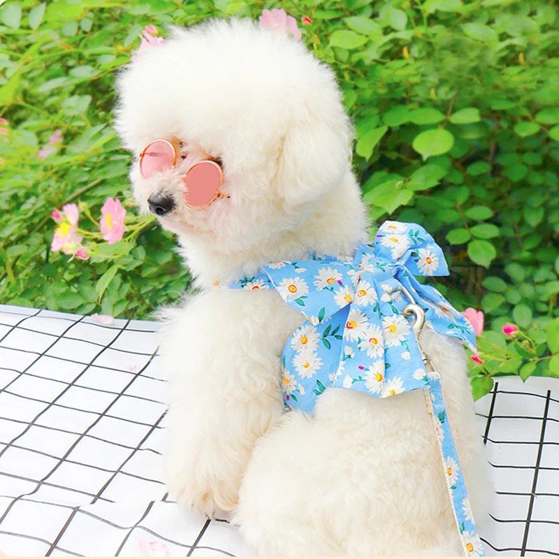 Floral Bowknot Clothes Cat & Small and Medium Dog Vest - PeticaDeals