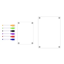 Acrylic Magnetic Dry Erase Calendar and Message Board (A3 A4)