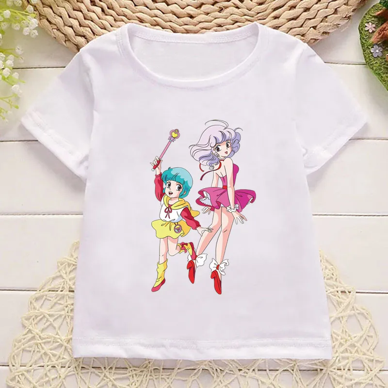 

Anime Magical Angel Creamy Mami Print Cartoon Kids T shirt Girls Summer Tops Baby Boys Clothes Children Short Sleeve T-shirt