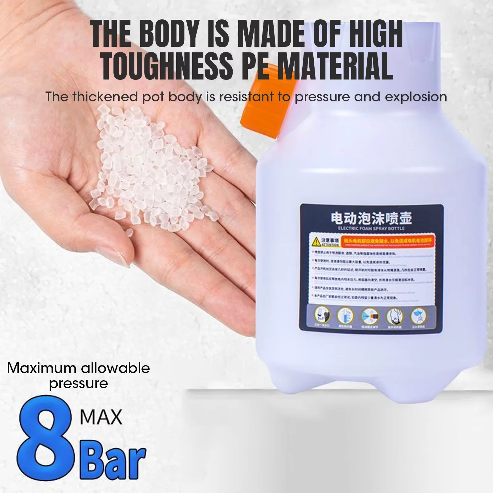 electric foam sprayer handheld professional 2l snow foam cannon motorized car wash sprayer for car wash car rechargeable Electric Foam Sprayer Handheld Professional 2L Snow Foam Cannon Motorized Car Wash Sprayer for Car Wash Car Rechargeable 5