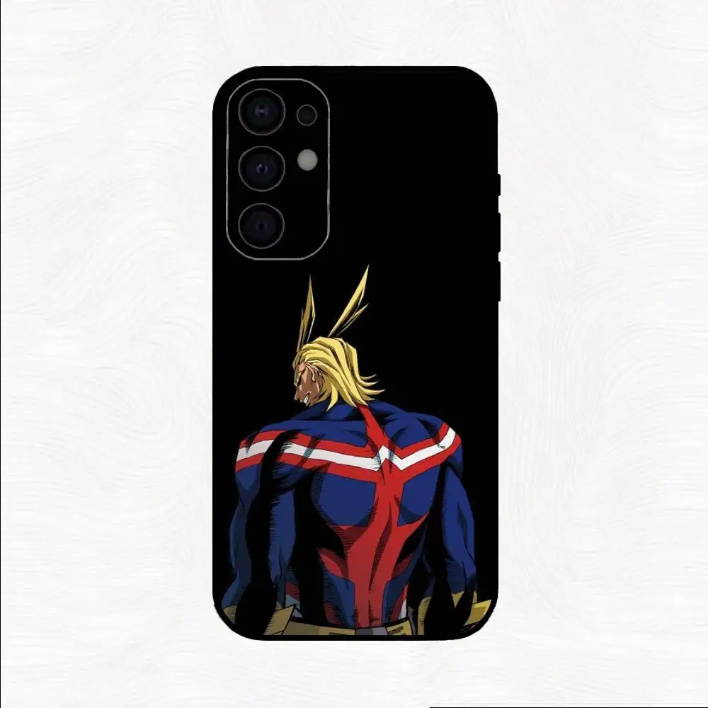 All Might MHA Themed Black Phone Case
