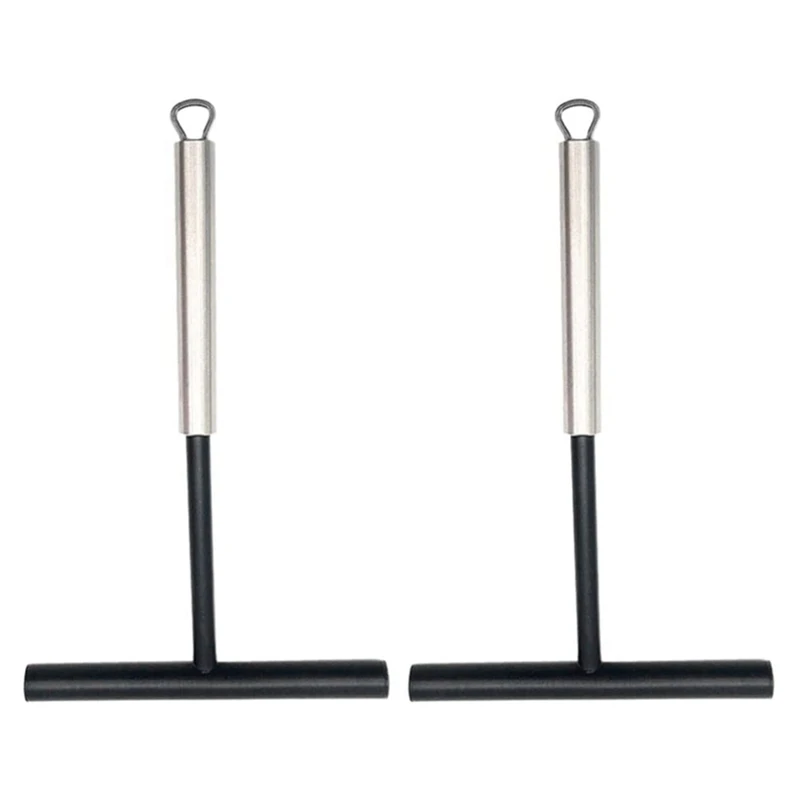 

2Pcs Crepes Distributors Silicone Stainless Steel Crepes Spatula Spreader For Crepes Pancakes Baking Cooking Kitchen