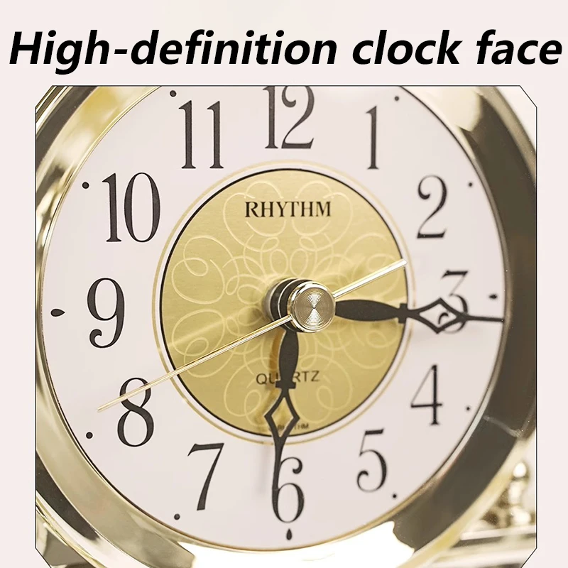 Luxury Modern Desk Silent Living Room Desk Unique Creative Table Clocks Decor Home Accessories Table Clocks Interior Design