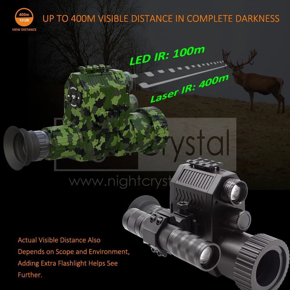 Megoarei NK007 Plus 4B Night Vision Spotting Scopes Coyote Hunting Camera Thermal 850nm IR Infrared Optics Sight Attachement spotting scope optics equipment night vision hunting camera