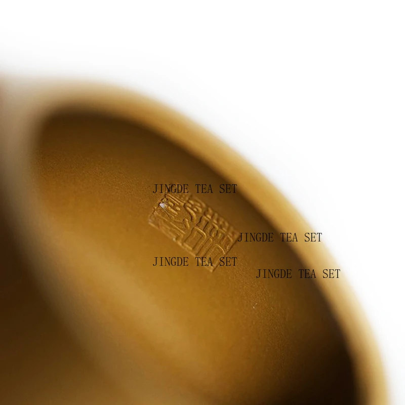300ml Yixing Ball Hole Purple Clay Pot Raw Mineral Gold Section Mud Pure Hand Engraved Kung Fu Tea Set