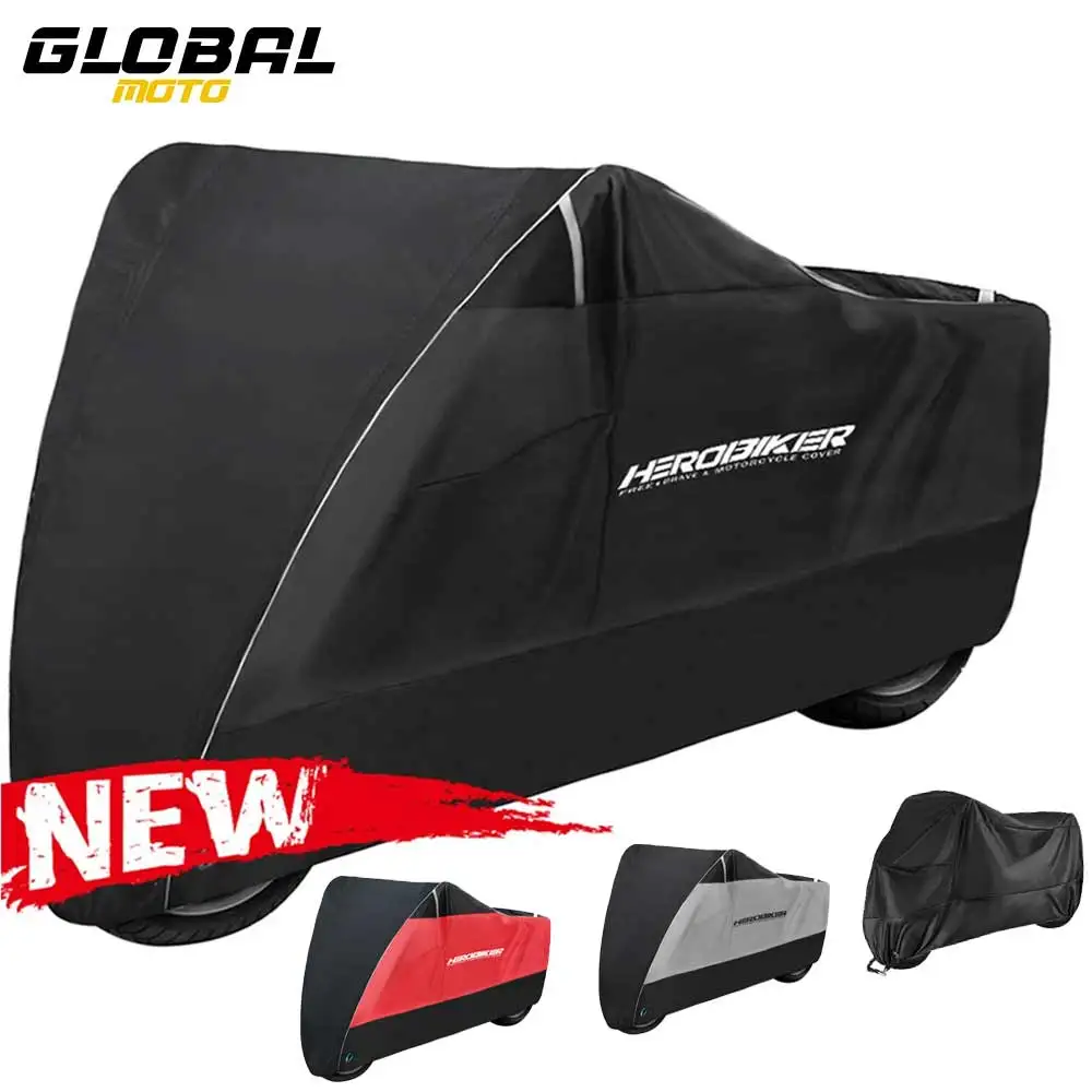 Waterproof Motorcycle Cover All Season Motorbike Cover Dustproof UV Protective Outdoor Camping Moto M L XL XXL XXXL XXXXL