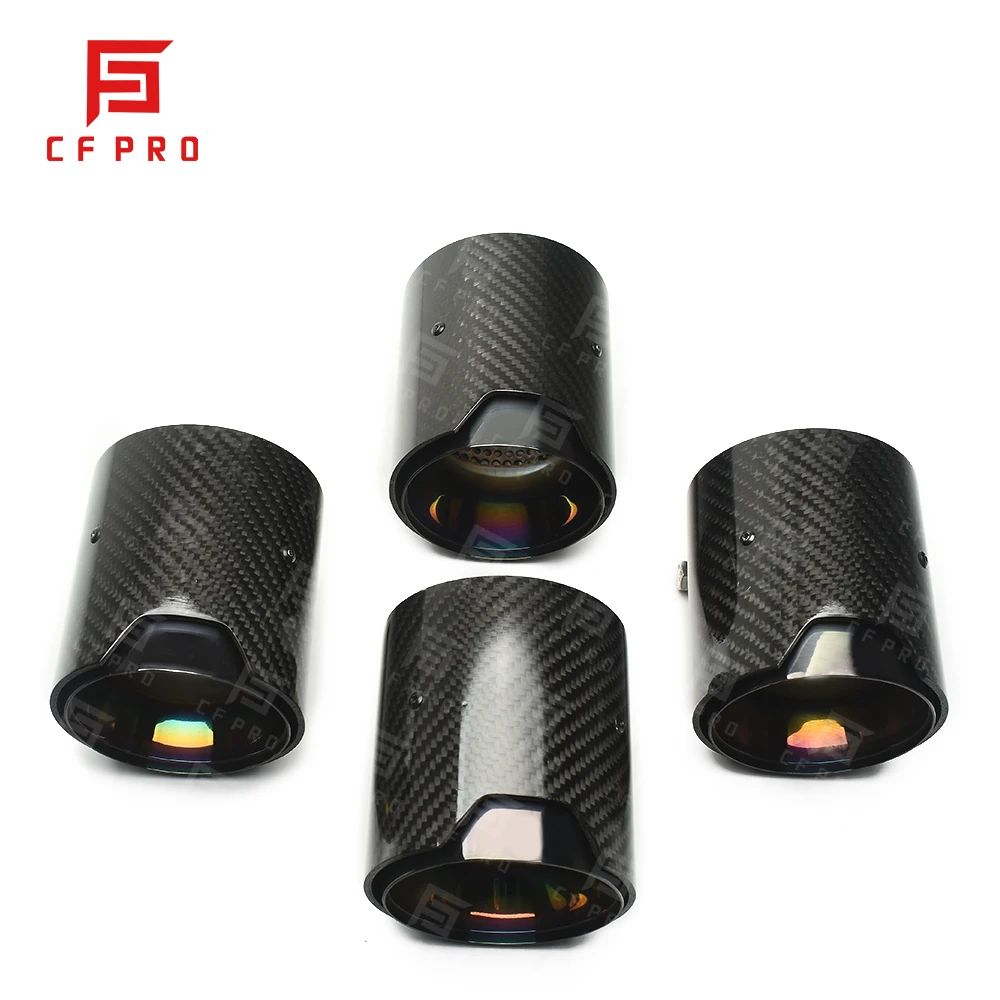 For BMW M4 F82 Exhaust Tips Modified Carbon Fiber Tail Throat Muffler Pipe Tips Accessories