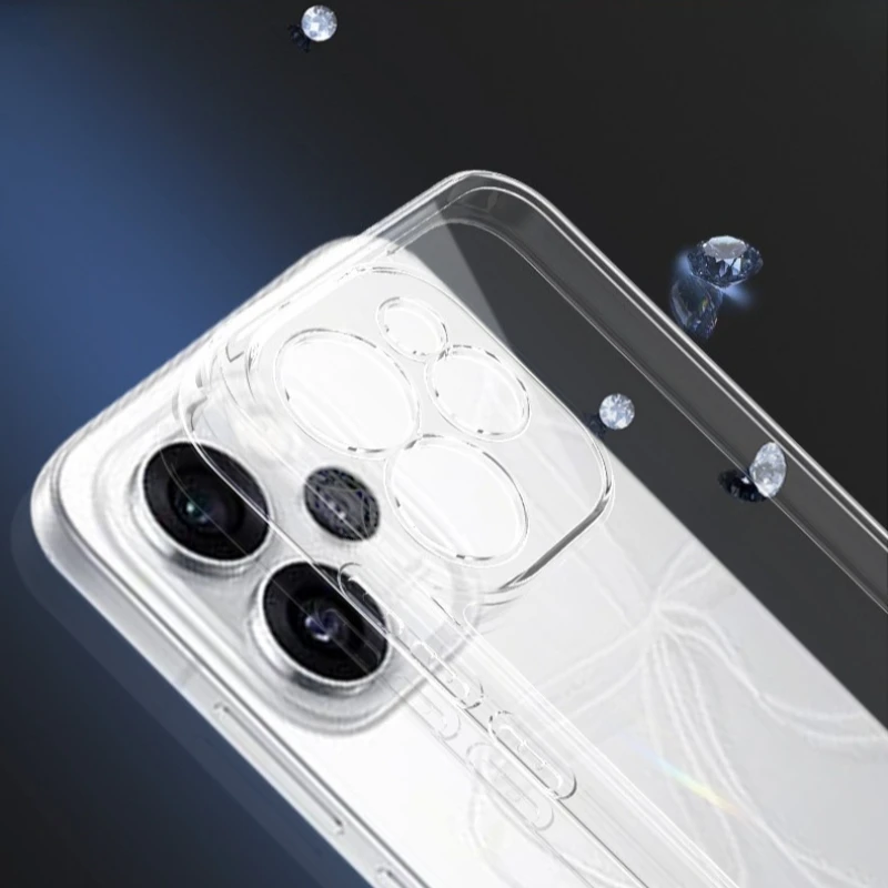 Transparent TPU Protective Phone Case - Clear Soft Cover