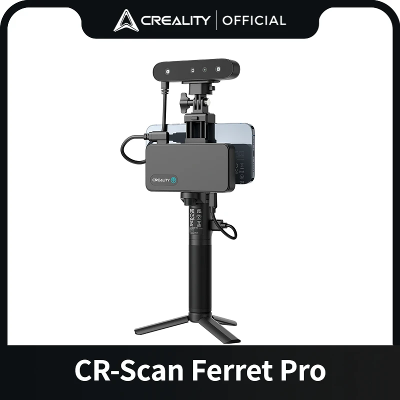 Creality Cr-Scan Furetto Pro Scanner 3D Portatile Portatile Anti-Shake Tracking Wifi 6 Wireless 0.1Mm Scansione 30Fps Ad Alta Precisione