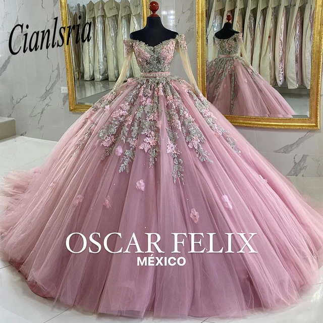 Superbe robe PRINCESSE ROSE complète - couronne + baguette - 3/4