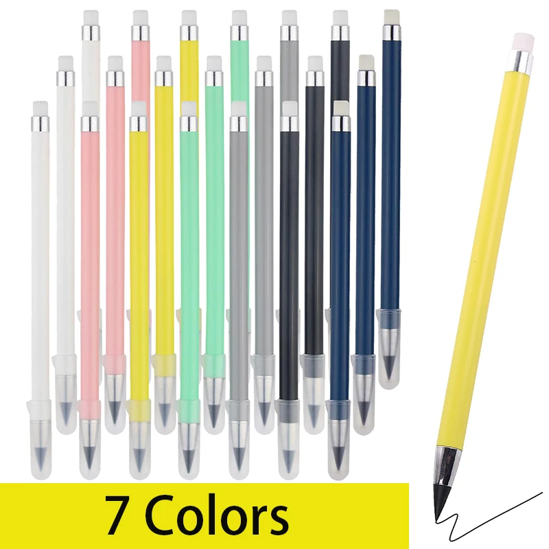 Infinity Pencil Inkless Pencil Inkless Forever Pencil Reusable Everlasting Pencil for Writing Drawing Students School Supplies