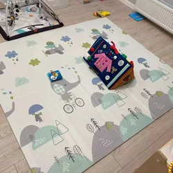 Kid XPE Folding Baby Play Mat Crawling Toys for Children's Carpet Climbing Gyme Game Road Pad Living Room Home Rug Baby Playmat