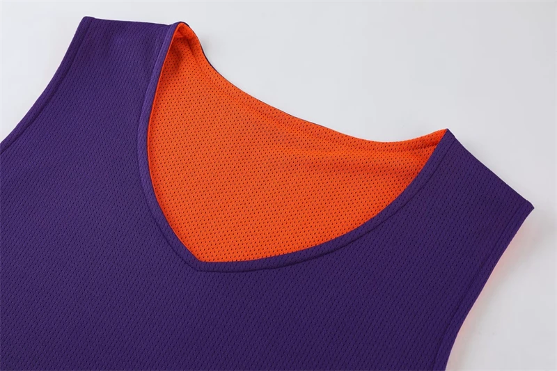 Men Sports Suit Basketball Training Clothes Double-sided Basketball Jerseys Suit For Men Women Quick-drying Sleeveless