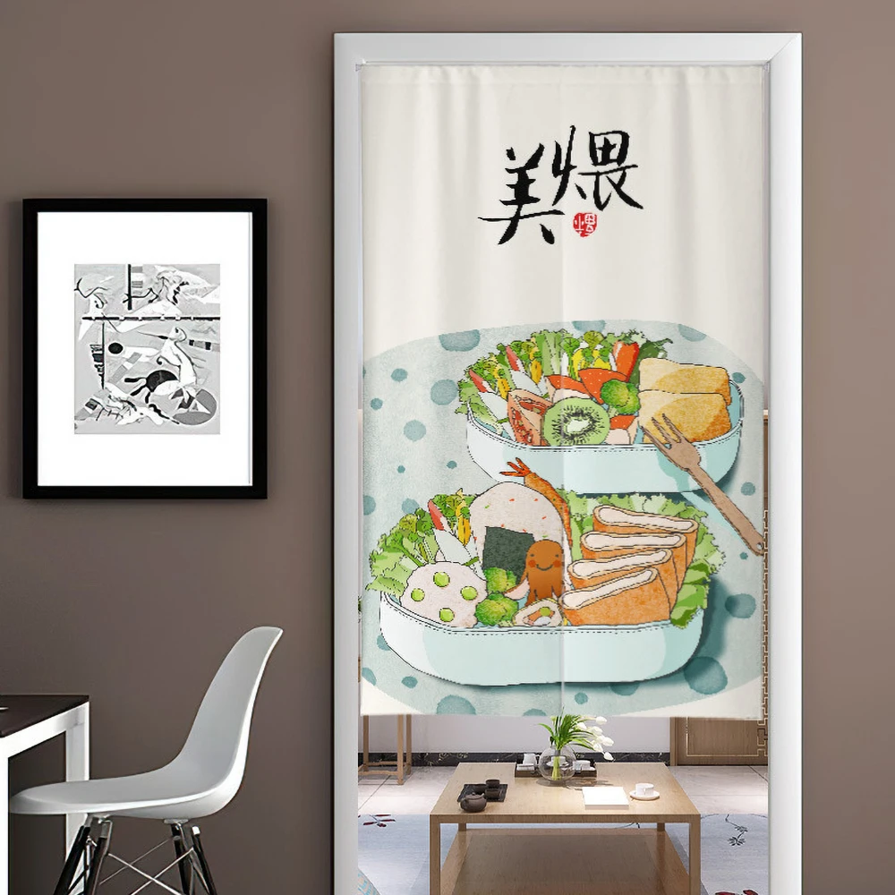 

Japanese Doorway Curtain Noren For Kitchen Restaurant Sushi Shop Home Decoration Fabric Polyester Door Curtain Fengshui Drapes