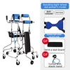 Upright Rollator Walker Stand Up Walker with 8 Wheels Anti-tilt Wheels hemiplegia walker stand frame with seat 6
