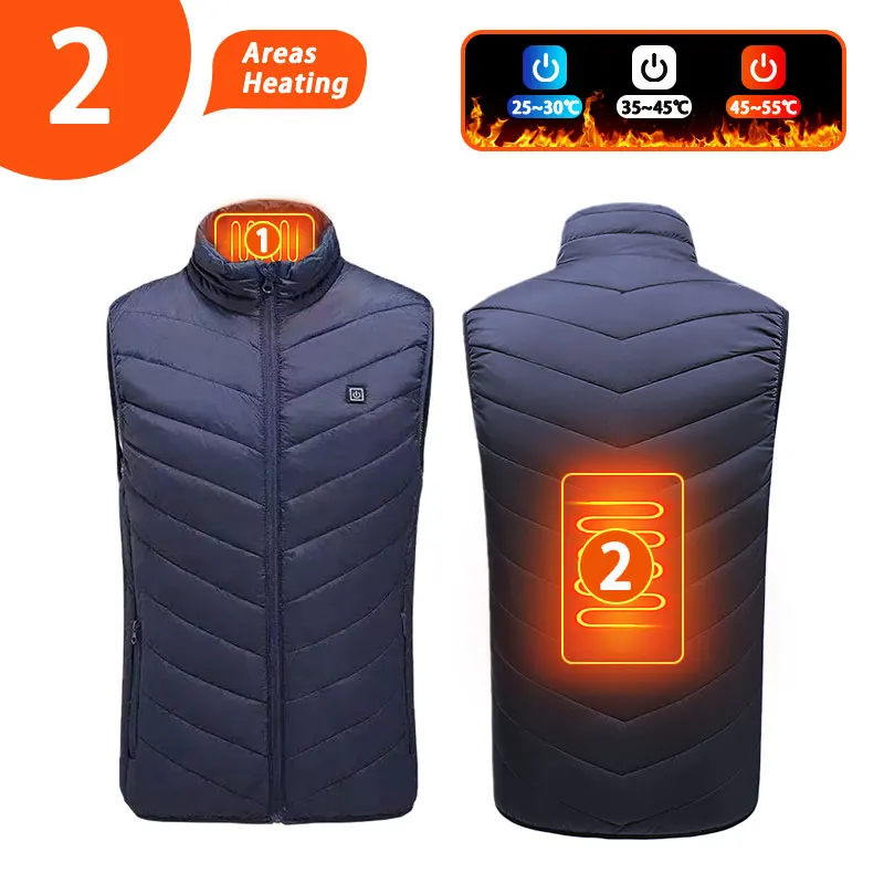 thumbnail image 1 of Chaleco autocalentable de 9 áreas, chaqueta térmica para hombre y mujer, chaqueta térmica con USB, ropa cálida para pescar en invierno, 1 of 5