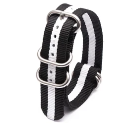 Versatile Nylon Sports Watch Straps - Available in 41 Vibrant Colors for 18mm (NO.13)