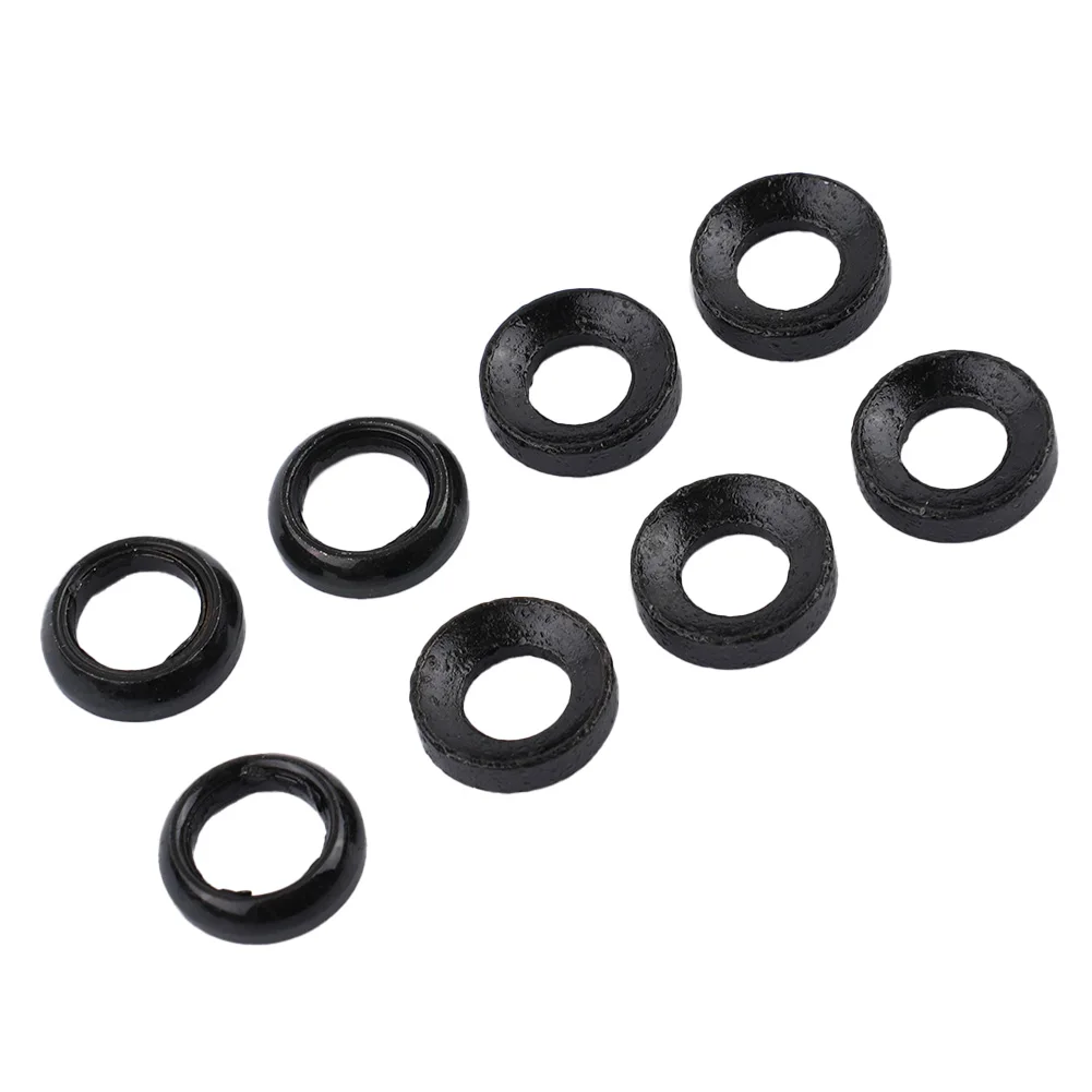 8PCS M6 Concave Washer Convex Washer Aluminum Bicycle Bike Disc Brake Caliper Bump Gasket Durable Bicycle Parts