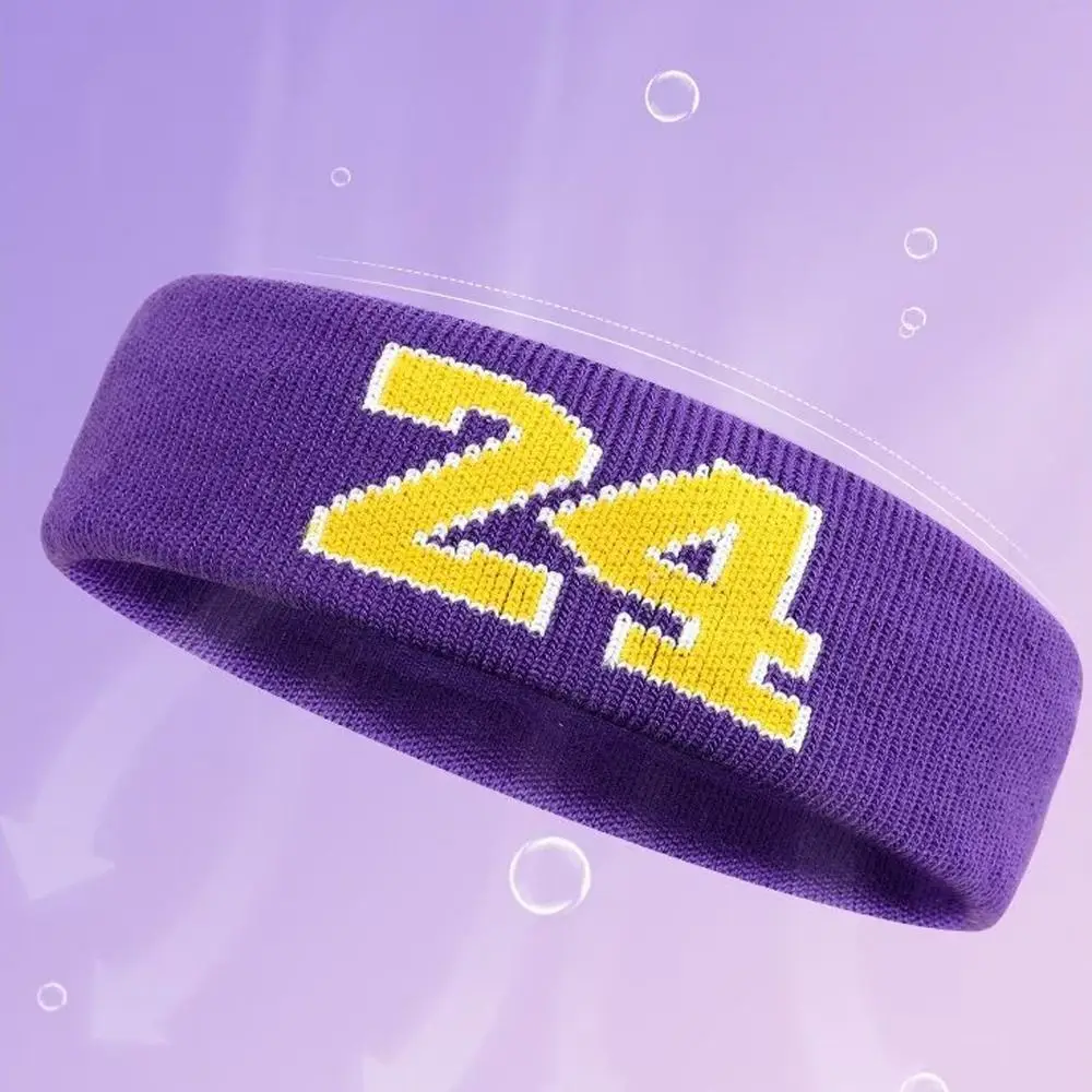 Sweat-Absorbent Basketball Headband Sport Style Elastic Cotton Running Headband Skin Friendly Soft Sports Headband Adult/KidsDIY 4
