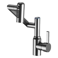 360-degree Rotation Faucet 360 Rotation Faucet Bathroom Washroom 360-degree Rotation Brass Body Horizontal Swing Arms 1