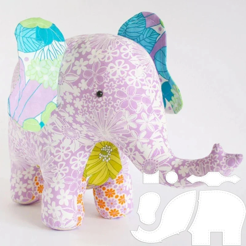 YOMDID Lovely Elephant Templates DIY Toys Decoration Acrylic Template Handcraft Patchwork Ruler Sewing Pattern With Instruction, sewing template