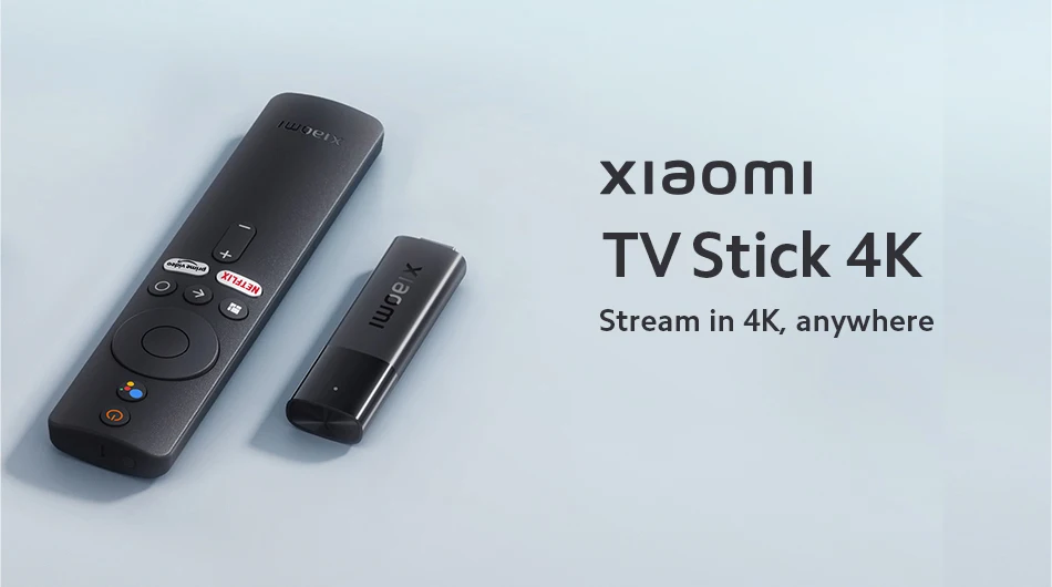 New Xiaomi Mi TV Stick 4K Global Version Android TV 11 Quad Core 2GB RAM 8GB ROM Bluetooth 5.0 Netflix Wifi Google Assistant