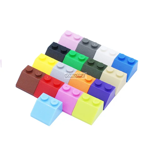 Marumine 30PCS 2x2 Slope Brick Bulk Parts 3039 MOC Classic Building Blocks Roof City Part Create Educational DIY Toy For Kids 5