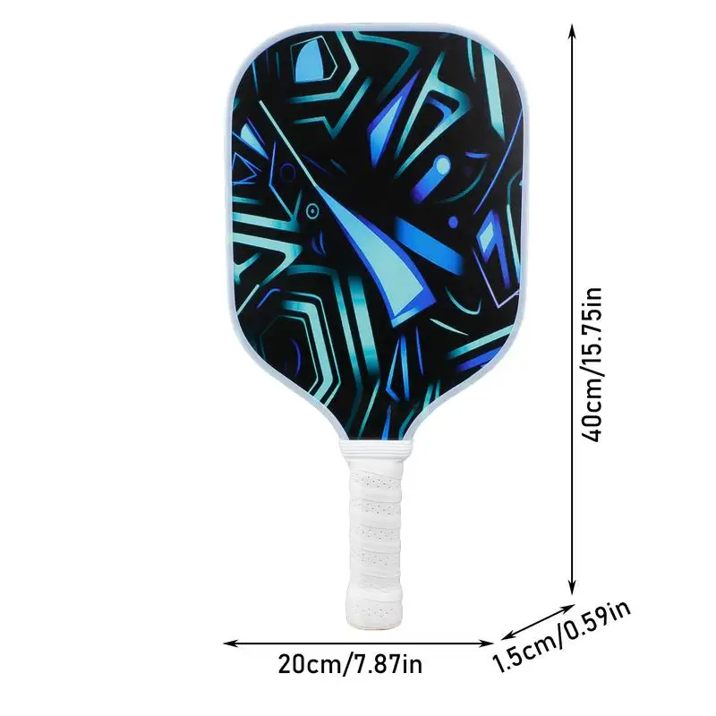 LED Pickleball Paddles LED Fiberglass Lightweight Pickleball Racket Outdoor Supplies Comfortable Grip Anti-Slip Honeycomb Core