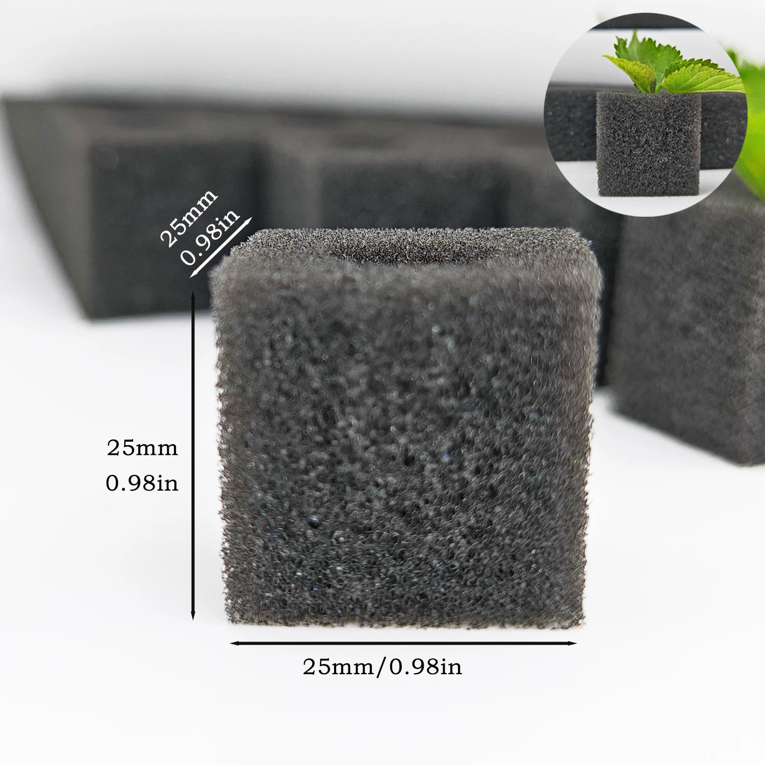 Hydroponic Planting Tools 200 Pieces Hydroponics Growing Sponge Soilless Cultivation Garden Planting Tools Seed Cultivation Nursery Cotton For hydroponic gardening kit