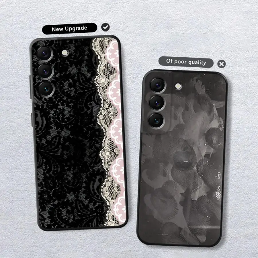 Elegant Black Sexy Lace Phone Case Cover