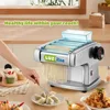Electric Pasta Maker Automatic Noodle Machine Fresh Pasta Dough Roller Stainless Steel(4 Blades for 2.5mm,4mm&9mm Flat Noodle) 6