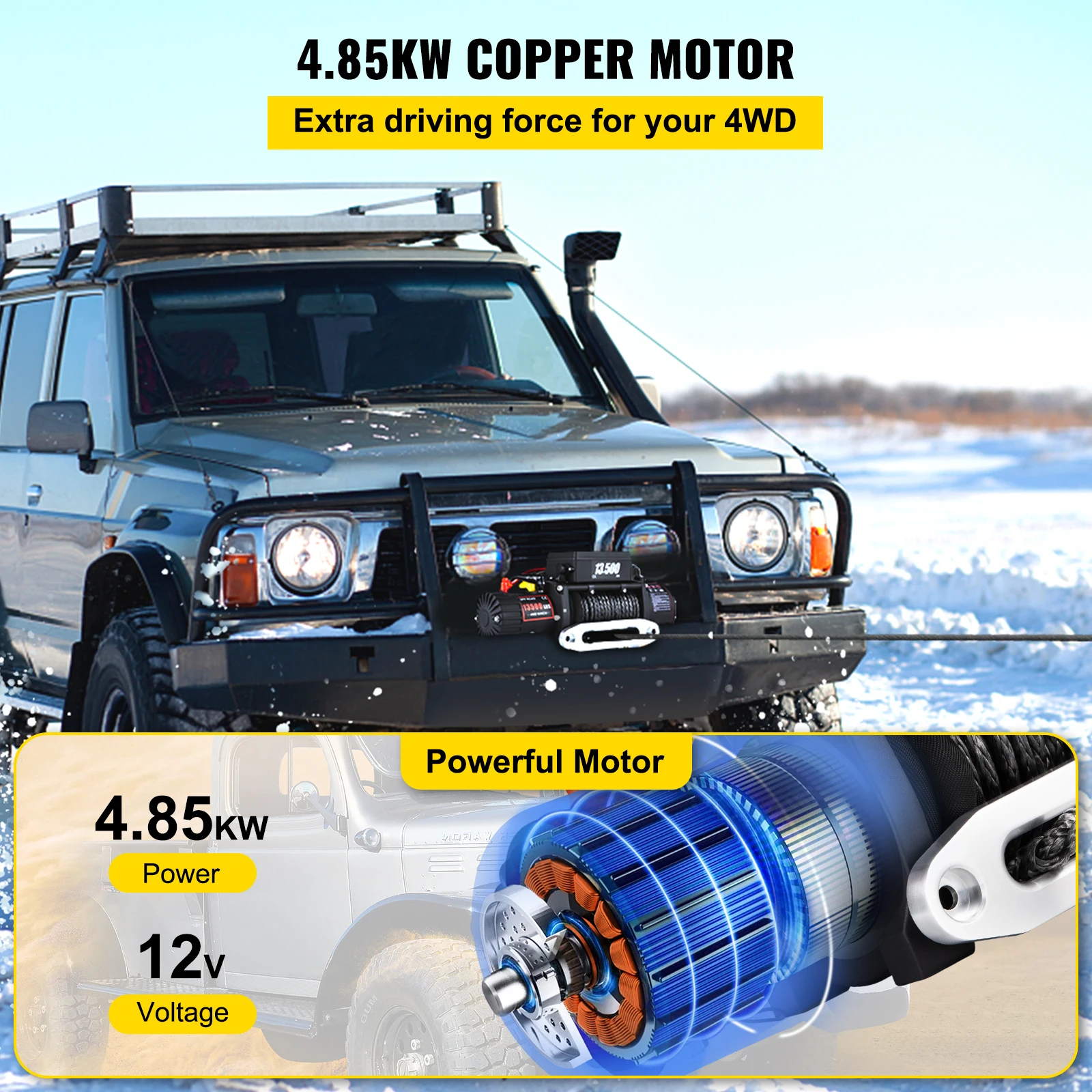 Рисунок 3 - Электрическая лебедка VEVOR 4000-13500