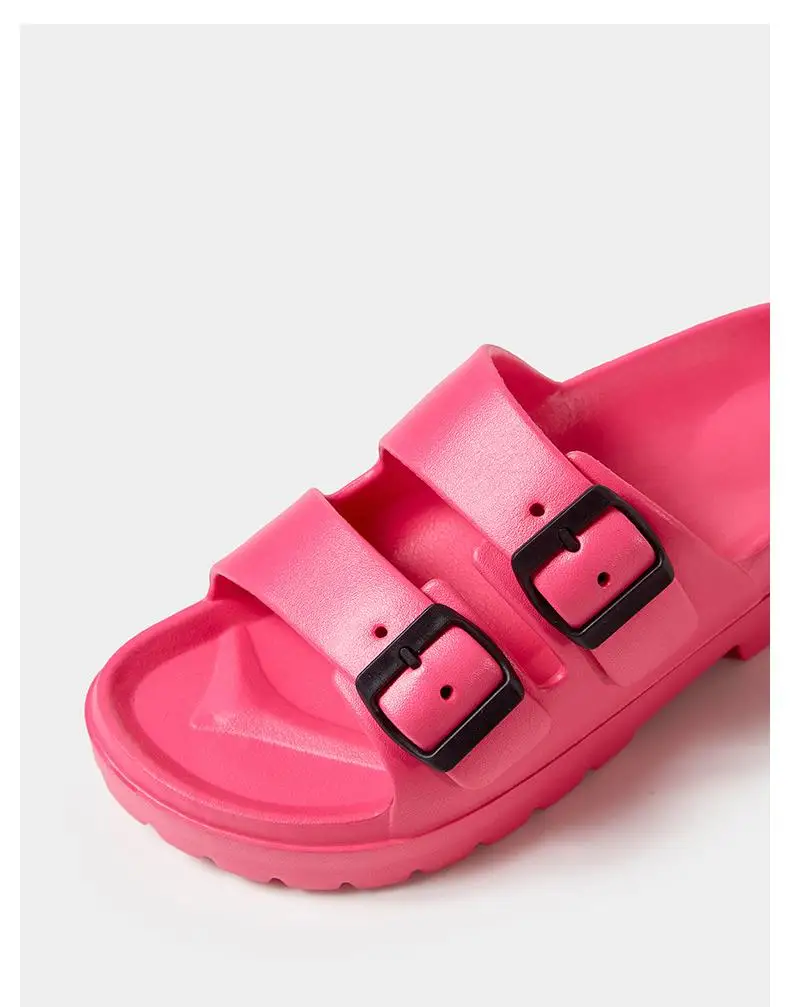 Comwarm Neue frauen Plattform Sommer Hausschuhe Mode EVA Dicken Sohlen Strand Schuhe Mit Doppel Schnalle Casual Haus Frauen Sandalen – Detail 8