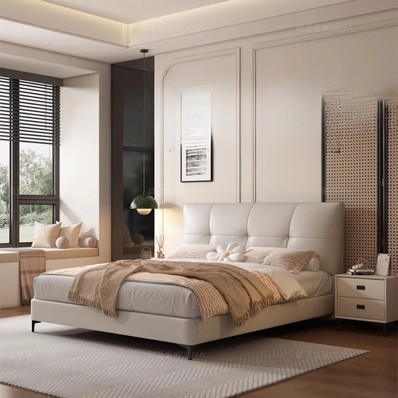 Nordic Childrens Frame Double Bed Luxury Support Baby Living Room Double Bed Modern Girls Cama Matrimonial Bedroom Furniture