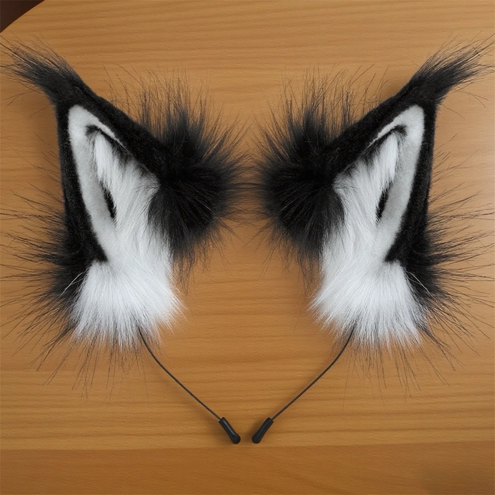 Cute Cat Ear Hair Band Faux Fur Animal Headband for Cosplay & Halloween