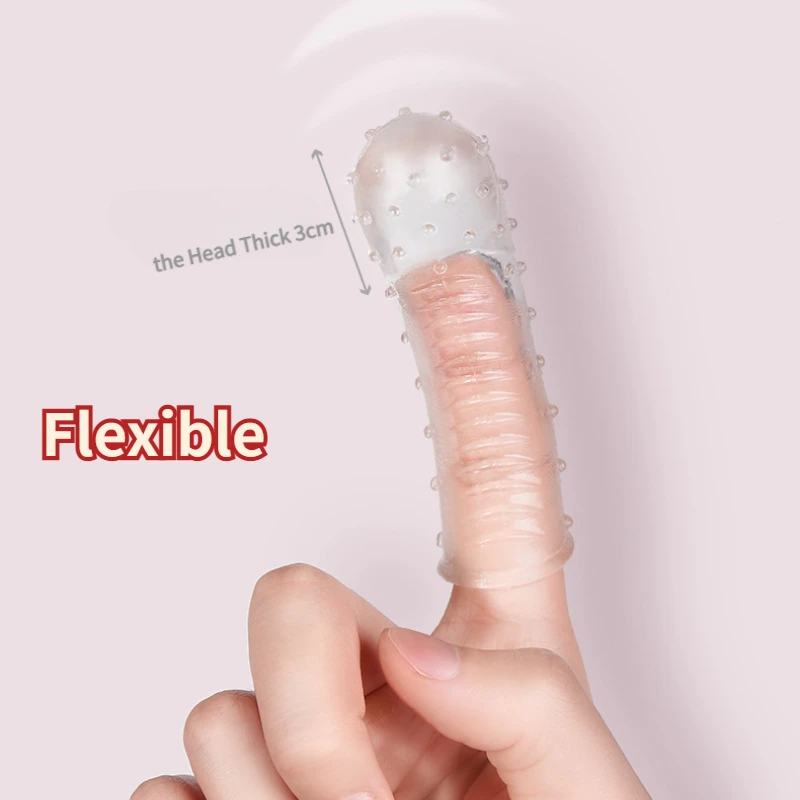 G-Point Stimulation Finger Sleeves Toy for Women's Clitoris Massage Lesbians Finger Vaginal Sex Toys for Couples Extender