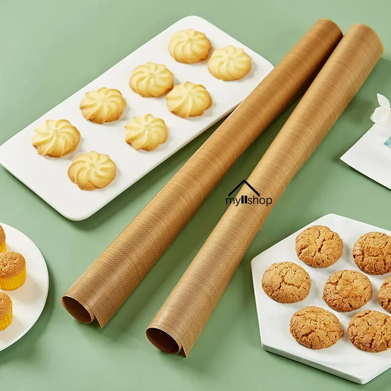 Baking Cloth 1pcs Reusable Resistant Baking Sheets Non-stick Baking Mat Oil-proof Paper Cloth Oven Pad Fiberglass Cloth Plate Tools