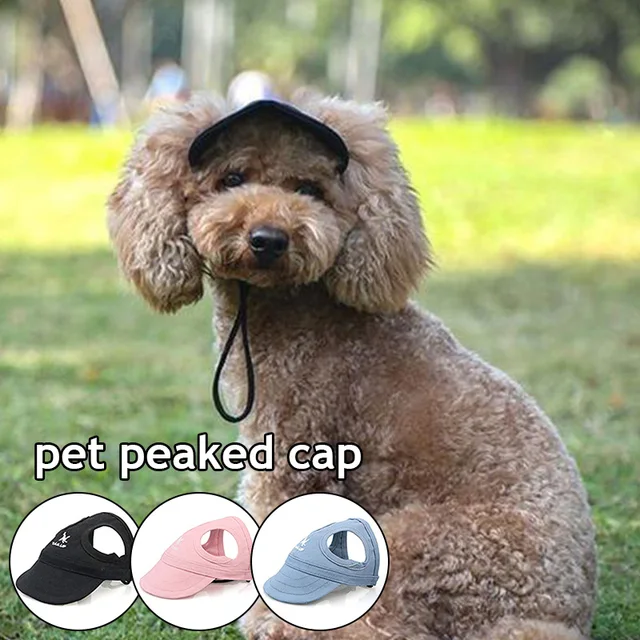 Dog Sun Protection TIMIFIS Dog Baseball Cap, Adjustable Dog