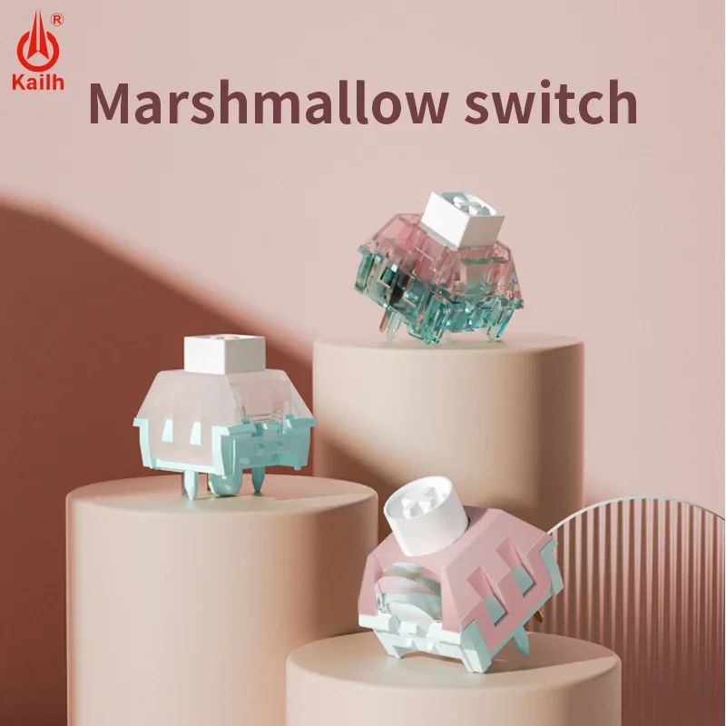 Kailh Box Marshmallow Switch 5 Pin Interruttori Per Tastiera Lineare Tattili Appiccicosi Guida Alla Luce Rgb Tastiera Da Gioco Meccanica Personalizzat