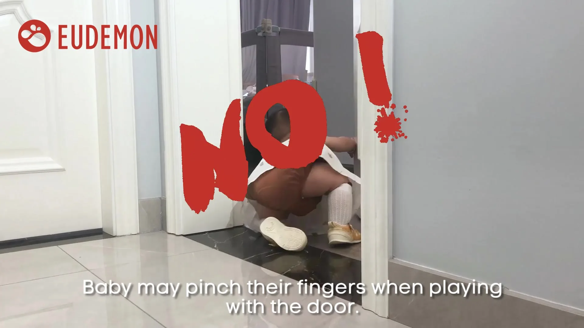 Protezione Anti-Schiacciamento Porta EUDEMON - Regolabile Per Animali Domestici E Bambini, Design Trasparente - Foto 8