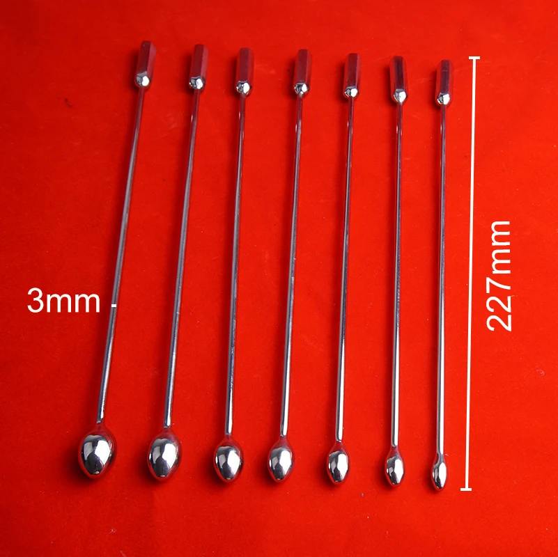 Penis Sex Toys Stainless Steel Urethral Sound Bullet Shaped Tip Penis Sounding Plug Metal Urethra Dilator Masturbation Sounding Penisplug