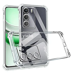 Transparent Soft TPU Phone Case with Lens Protector for Realme C75 4G