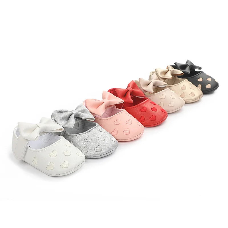 0-18Month Newborn Baby Shoes Classic Love Leather Boy Girl Shoes Multicolor Toddler First Walkers Infant Shoes Baby Boy Shoes 4