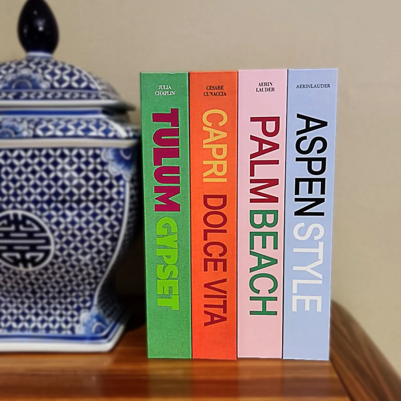 Decorative Fake Book Simulation Box multicolor Print Set Coffee Table Model Room Hotel Villa Mansion Home Decoration | Дом и сад