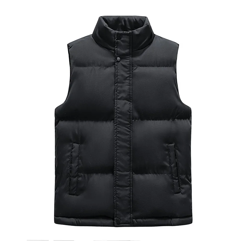 

Men Padding Cotton Vest Warm Jacket Trendy Men Eiderdown Vest Thickened Cotton Jacket Windbreak Men Padded Chamarras Para Hombre