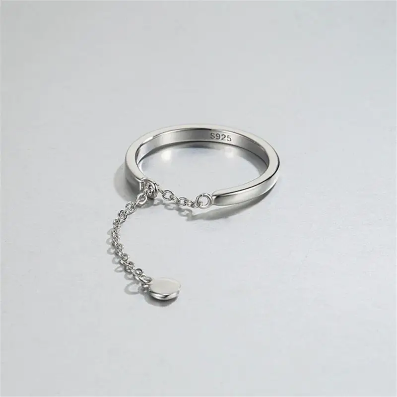 Chaîne en argent pur brillant de style mode 2025, matériau en cuivre durable simple et charmant, style Instagram, accessoires populaires, réglable_voghion.com