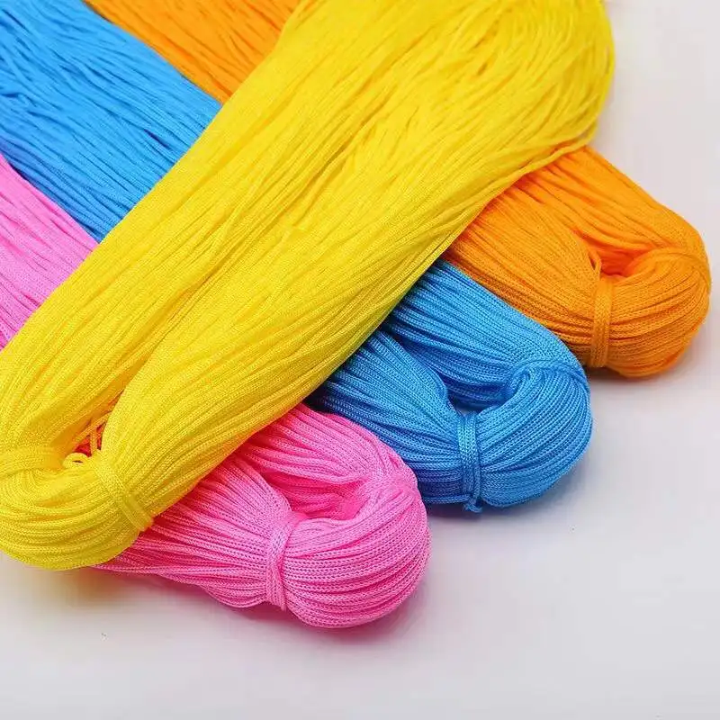 

50g New Non-lightweight Thick Upgraded Version of Hollow Thread Bright Silk Woven Crochet Hat Cushion Material
