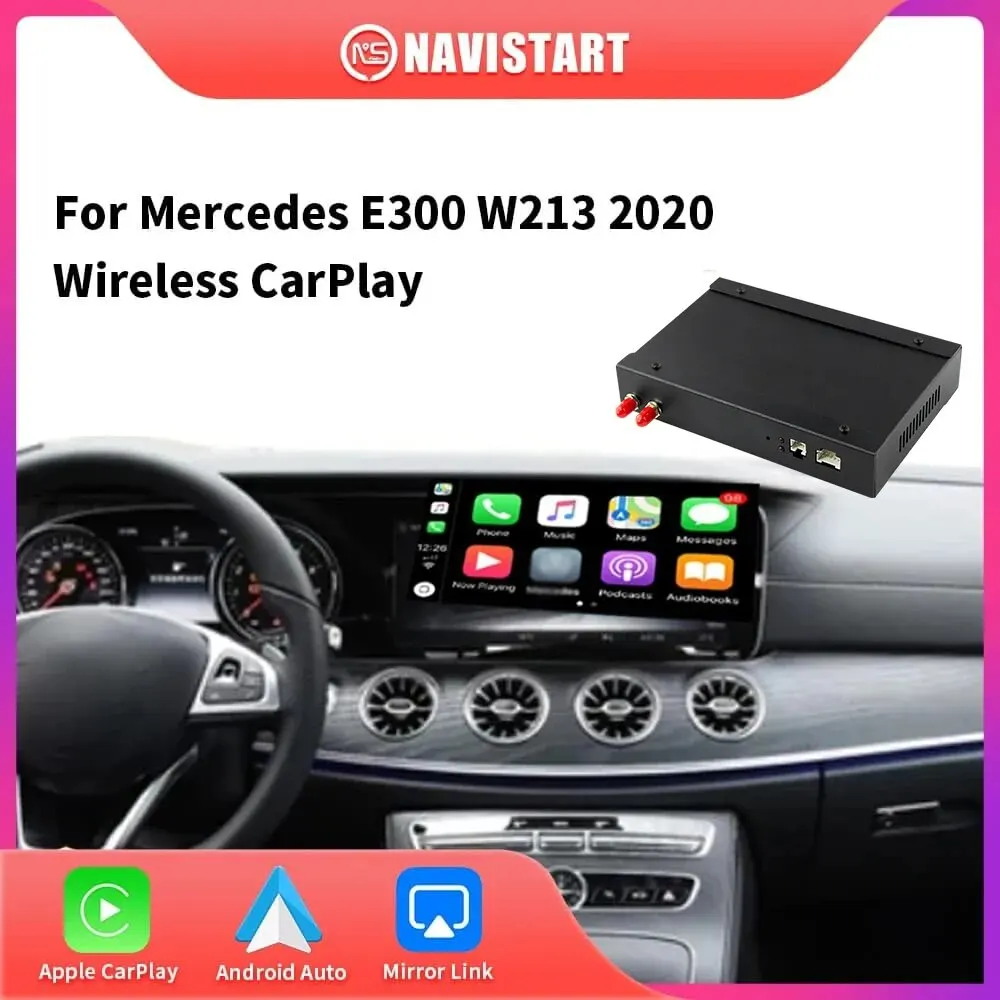 

NAVISTART Wireless CarPlay NTG 5.5 For Mercedes E300 W213 2020 Android Auto Airplay Mirror Link DSP
